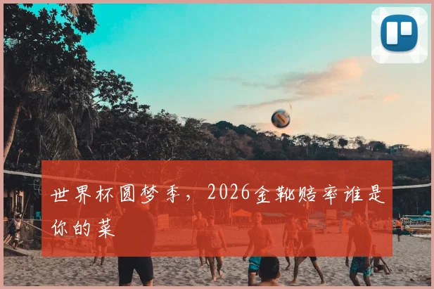 世界杯圆梦季，2026金靴赔率谁是你的菜